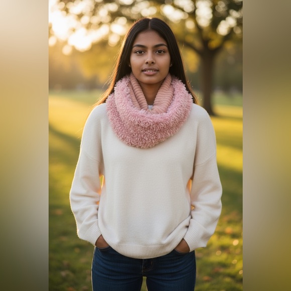Fourty Dreams Boutique Accessories - New Pink Soft fuzzy infinity scarf